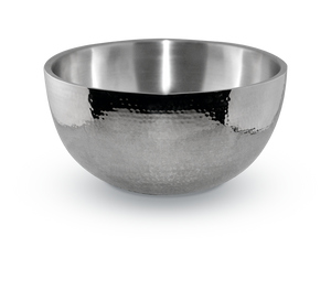 4qt Hammered Double-Wall Bowl - JimJohnson