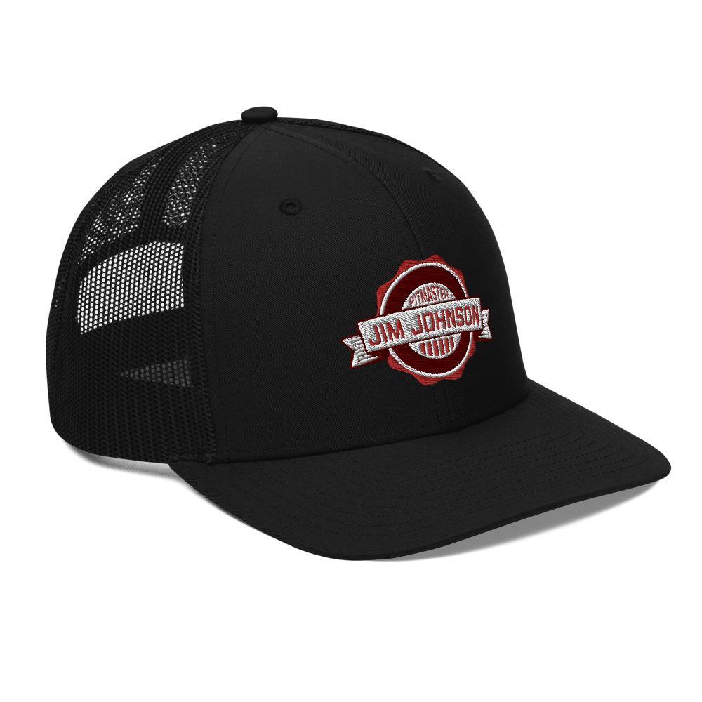 Jim Johnson Embroidered Mesh Trucker Hat- Black – JimJohnson